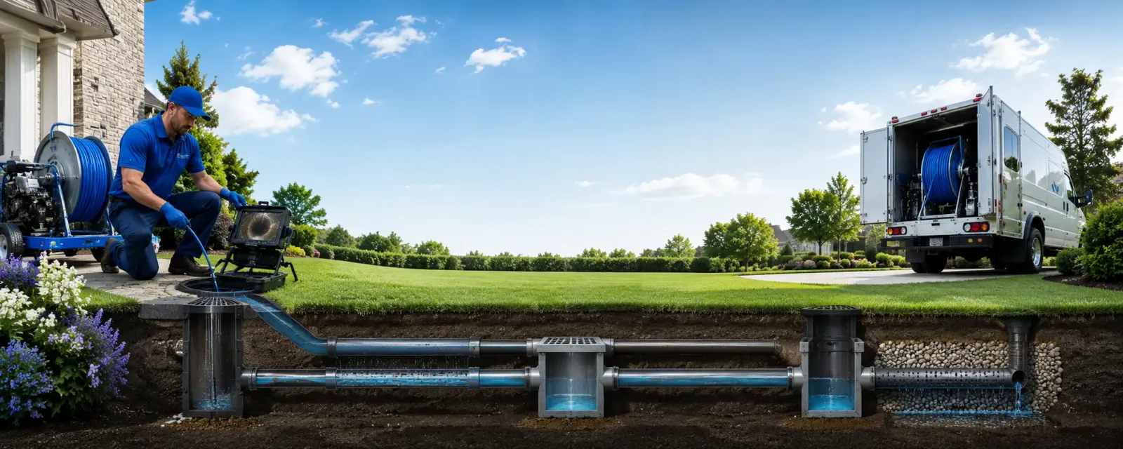 Outdoor drain cleaning information for Vermontville, NY